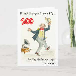 "Life in Your Year" - 100º Cartão de Aniversário
