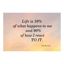 LIFE IS 10% JOHN MAXWELL MOTIVATIONAOL POSTER