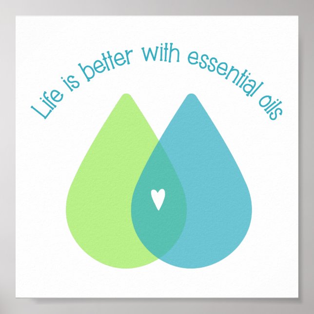 Life is Better with Essential Oils poster (Frente)