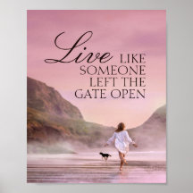 Life Quote Beach Photoshop Poster