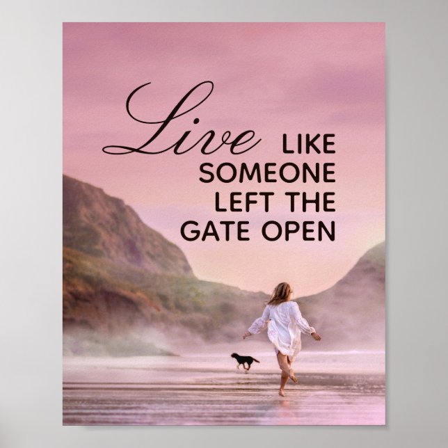 Life Quote Beach Photoshop Poster (Frente)