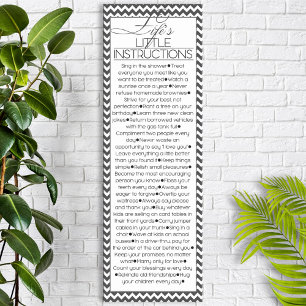 Lifes - Poucas instruções (carvão preto) - Poster