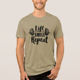 Lift Smile Repeat Gym Motivation Weightlifting Str