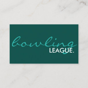 Liga boliche. cartão de visita (personalizável por