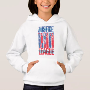 Liga da Justiça  Pop de Arte Azul e Vermelho