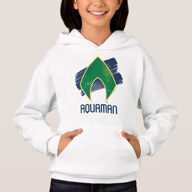 Liga da Justiça | Símbolo de Aquaman Pincel e Meio (Frente)