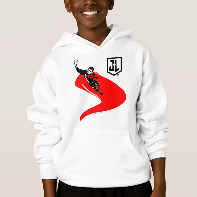 Liga da Justiça | Superman Flying Noir Pop Art (Frente)