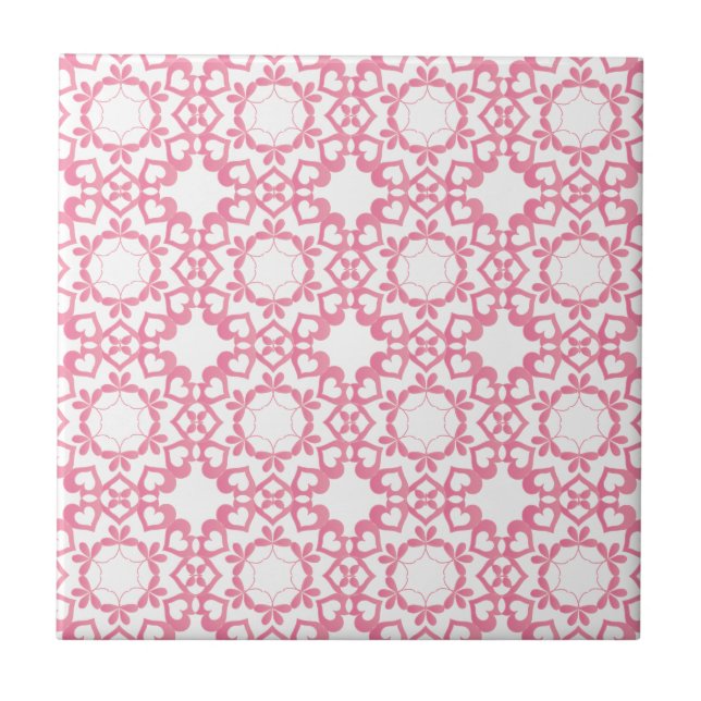 Ligado pelo azulejo do amor - rosa (Frente)