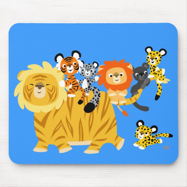 Liger de cartoon e mousepad de amigos (Frente)