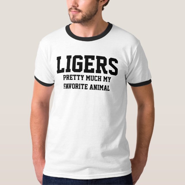 LIGERS mais ou menos minha camisa animal favorita (Frente)