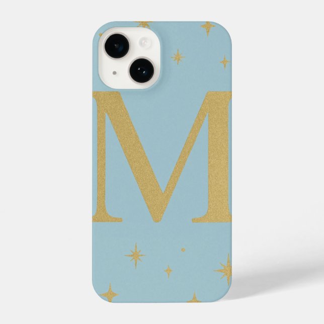 Light Blue Phone Case with Big M Logo and Yellow S (Verso)
