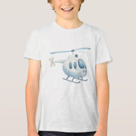 Light Blue Watercolor Modern Helicopter