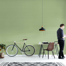 Light GreenTriangles Pattern