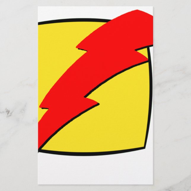 Lightbolt retro parece super-herói logo (Frente)