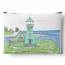 Lighthouse Cyan Accessory Bag