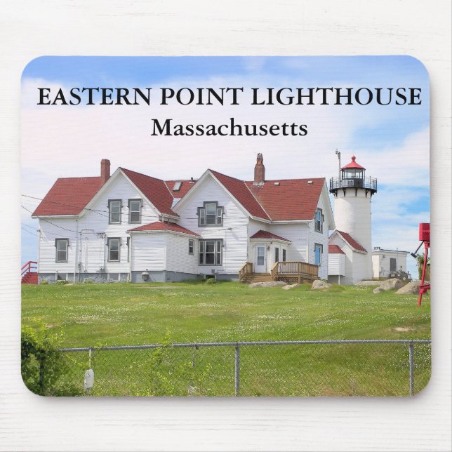 Lighthouse de East Point, Massachusetts Mousepad (Frente)