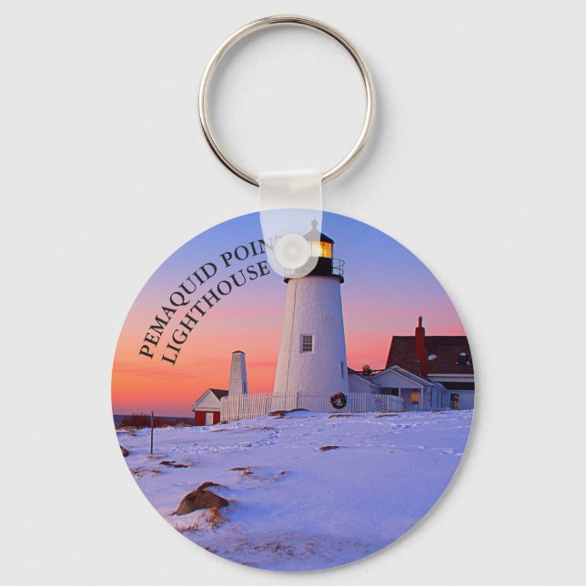 Lighthouse Maine Chaveiro (Frente)