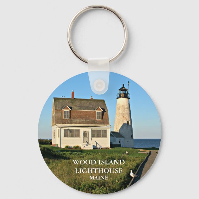 Lighthouse Maine Chaveiro (Frente)