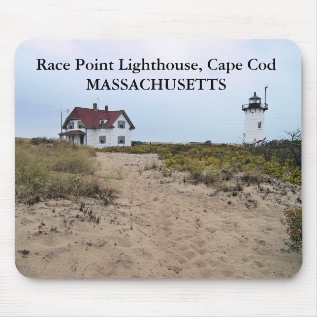 Lighthouse Race Point, Massachusetts Mousepad (Frente)
