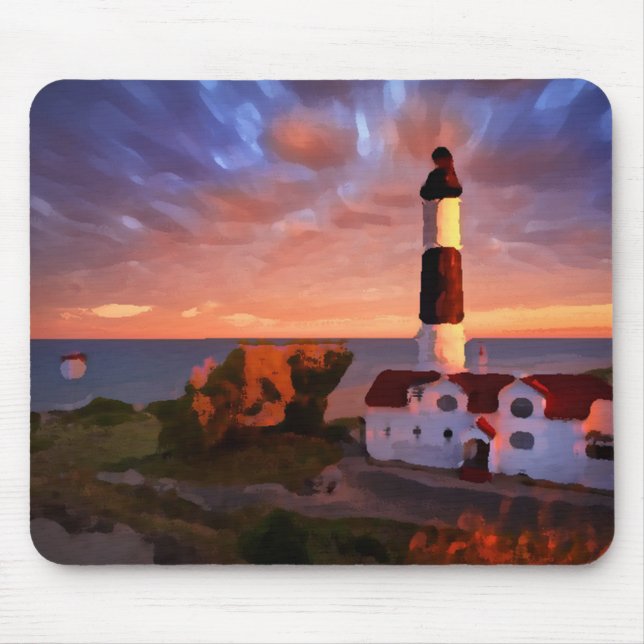 lighthouse sunrise mousepad (Frente)