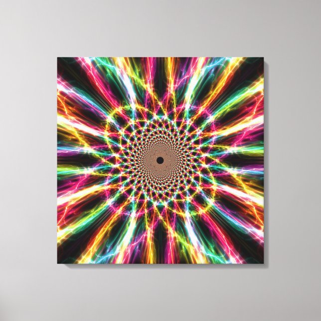 Lightning Rainbow Canvas Print (Frente)