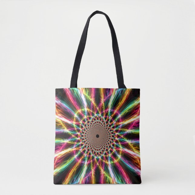 Lightning Rainbow Tote Bag (Frente)