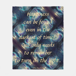 Ligue o cobertor de velo claro