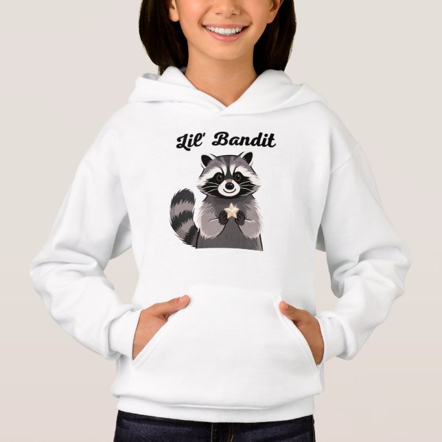 Lil' Bandit Raccoon Minimalist Animal Graphic (Frente)
