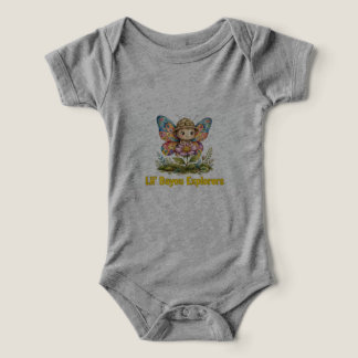 Lil' Bayou Explorers Borboleta Bebê Macacão