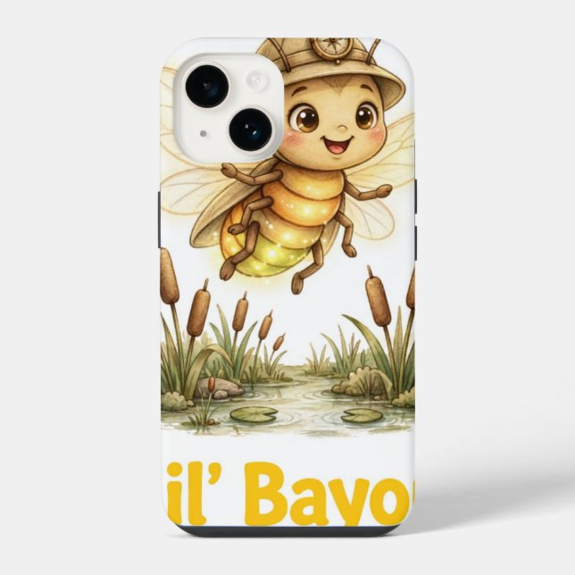 Lil' Bayou Explorers Estojo para iPhone 14 Firefly (Verso)