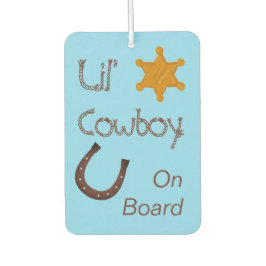 Lil' Cowboy On Board Western Baby