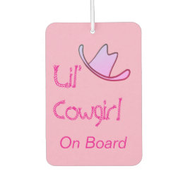 Lil' Cowgirl On Board Western Baby
