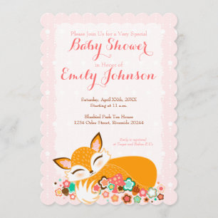Lil Foxie Cub - convites feitos sob encomenda do