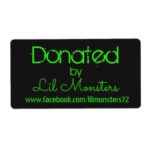 Lil Monsters etiqueta adesiva verde-néon