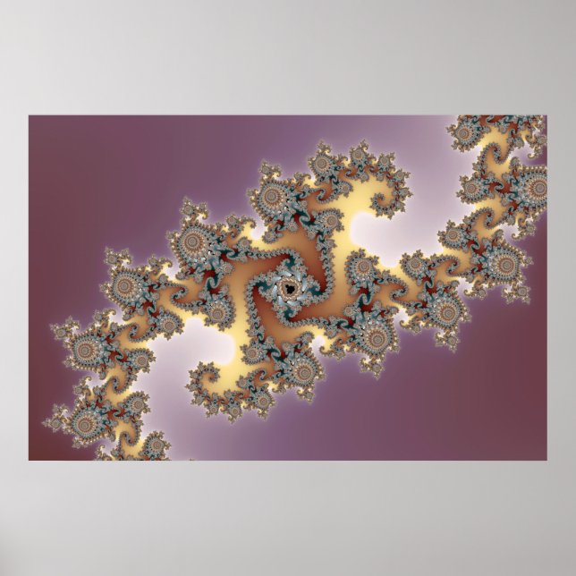 Lila - Fractal Poster (Frente)