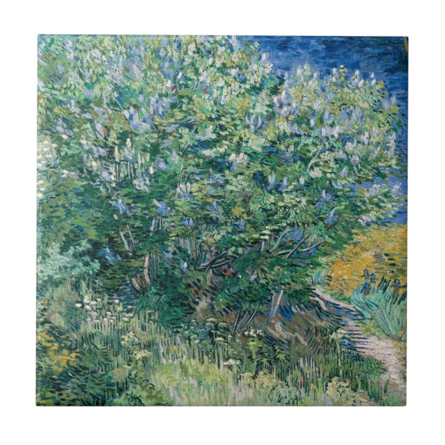 Lilac Bush (Lilacs) por Vincent van Gogh (Frente)