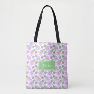 Lilac Flores - Tote Bag Padrão