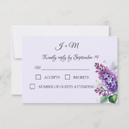 Lilac Flowers Floral Elegante Moderna RSVP