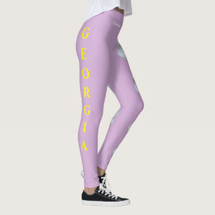 Lilac Georgia State Flower Cherokee Rosa Leggings