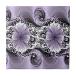 Lilac Illusion Abstrato Floral Fractal Art Fantasy