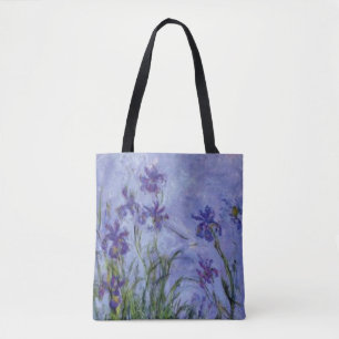 Lilac Irrises por Claude Monet Bolsa