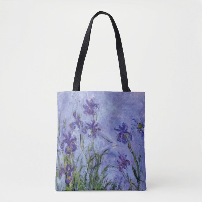 Lilac Irrises por Claude Monet Bolsa (Frente)