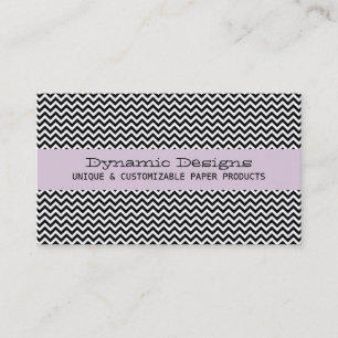 Lilac Modern Chevron Cartão de visita