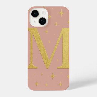 ✨ Lilac Phone Case with Big M & Yellow Stars – Cut