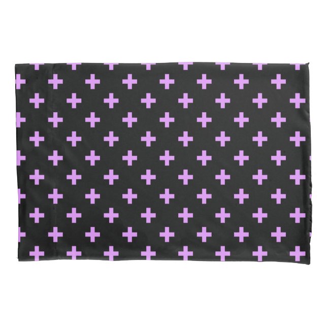 Lilac polka cruza em preto (Frente)
