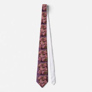 Lilac Ribbon Rosas e deixa gravata