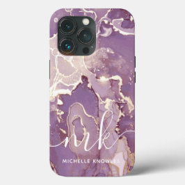 Lilac Roxo Marble com Monograma e Nome