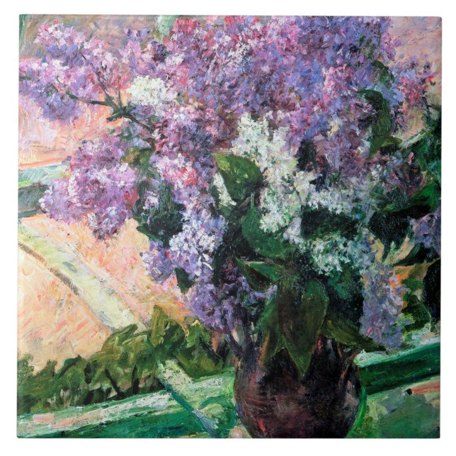 Lilacs em uma janela, Mary Cassatt (Frente)