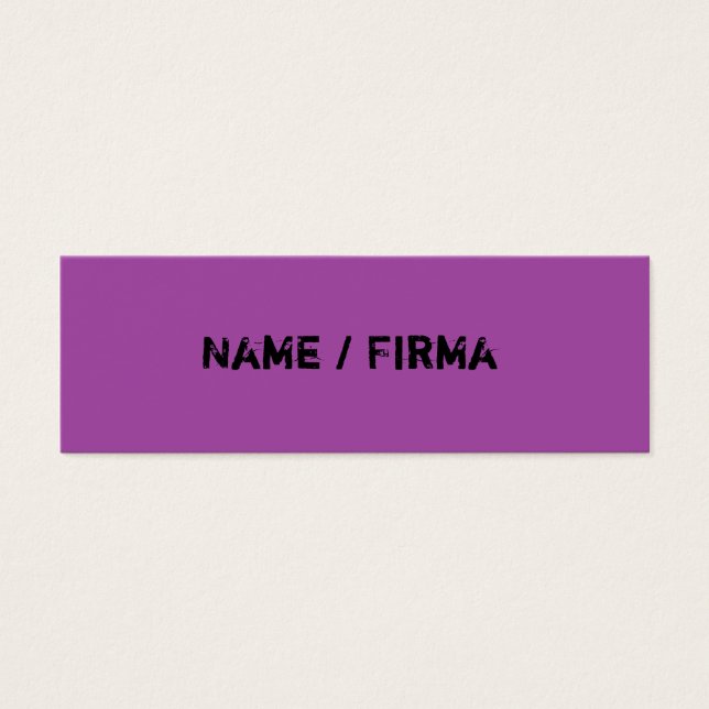 Lilás - mini cartão de presentação (Frente)