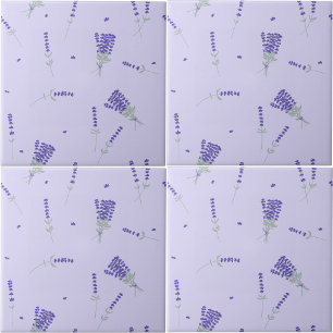 Lilás Roxo Floral Botânico Lavanda